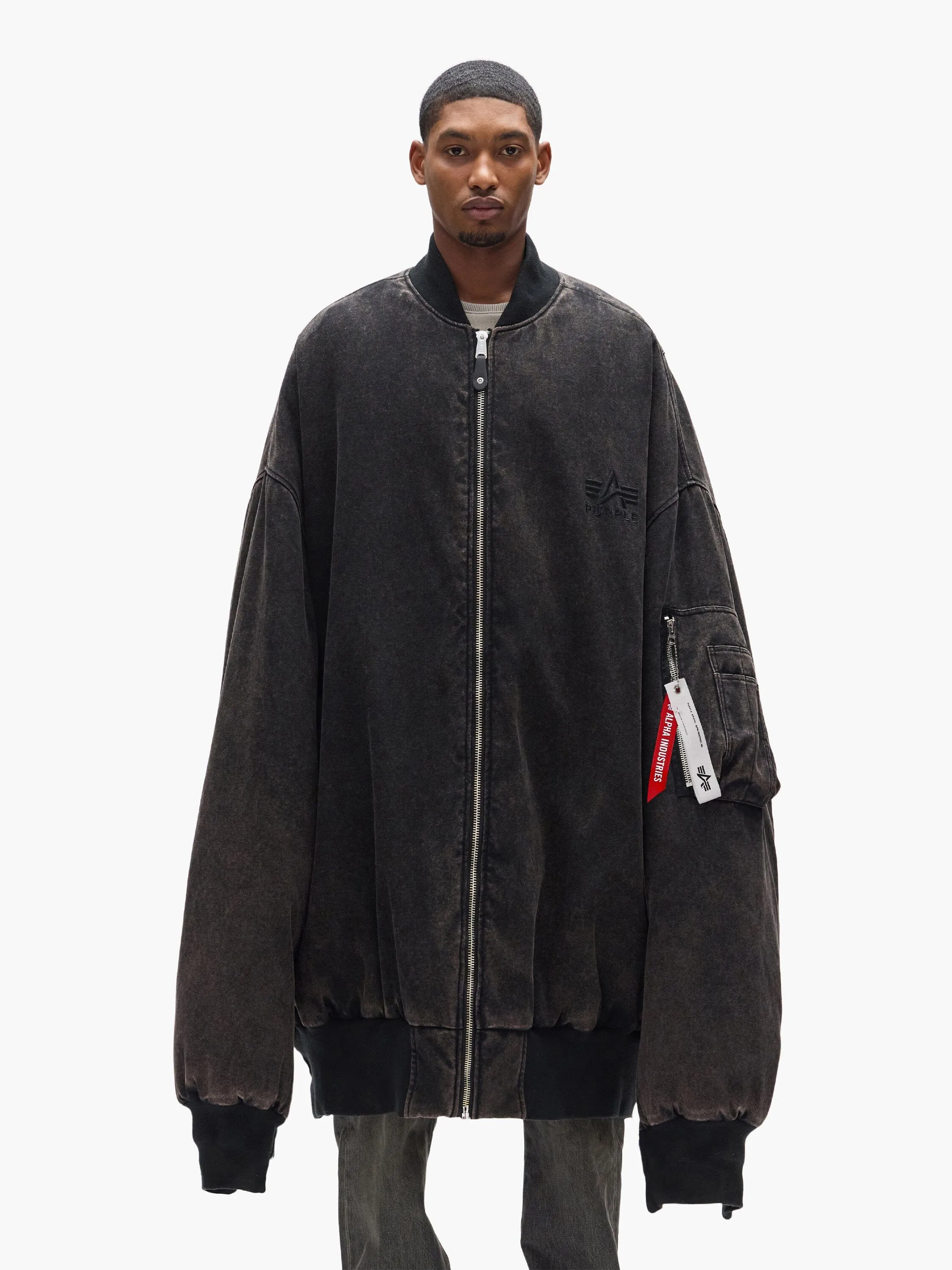 PURPLE X ALPHA GIANT BOMBER sold by Alpha Industries product image thumbnail 3