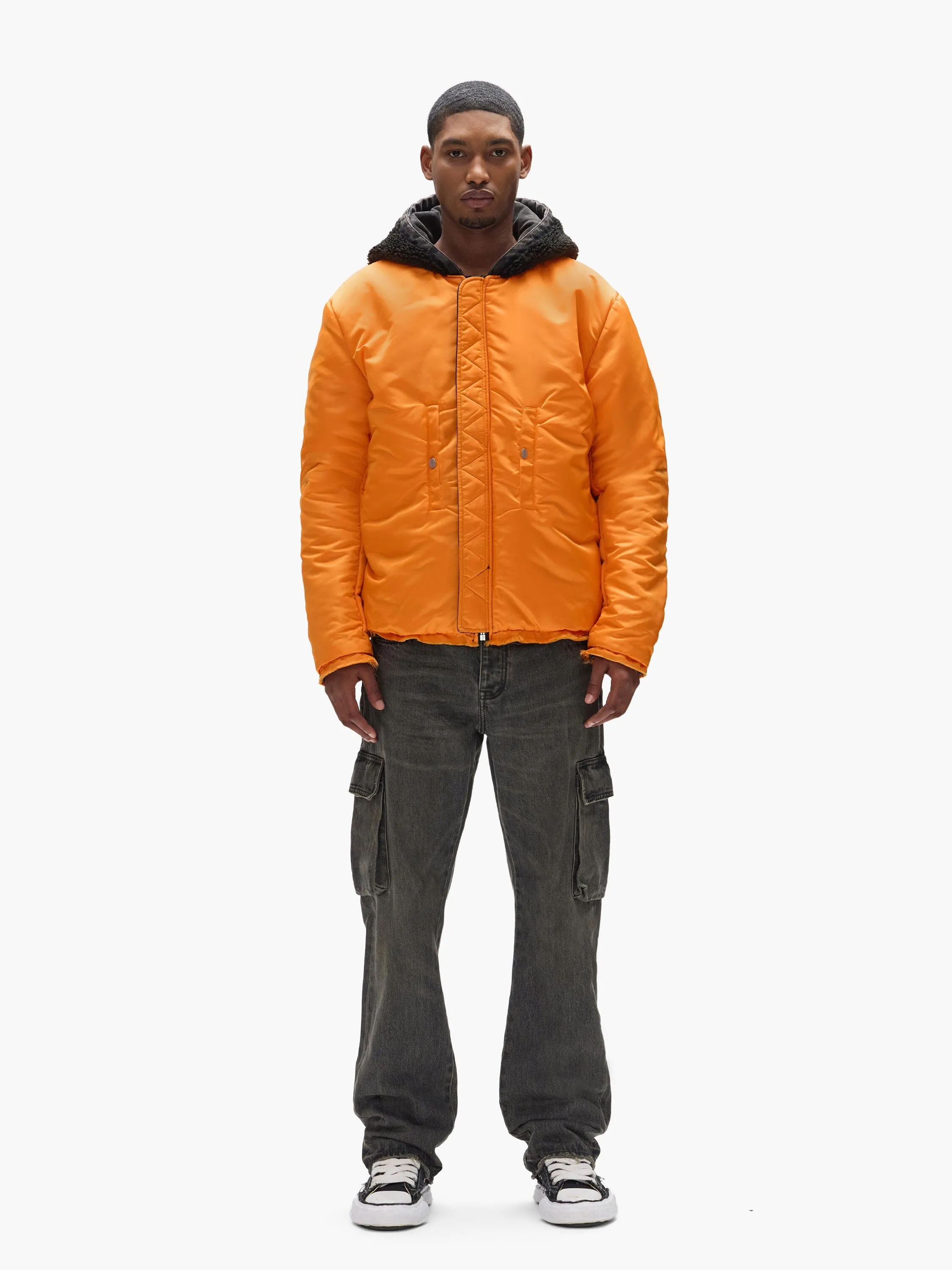 PURPLE X ALPHA HOODED BOMBER sold by Alpha Industries product image thumbnail 4