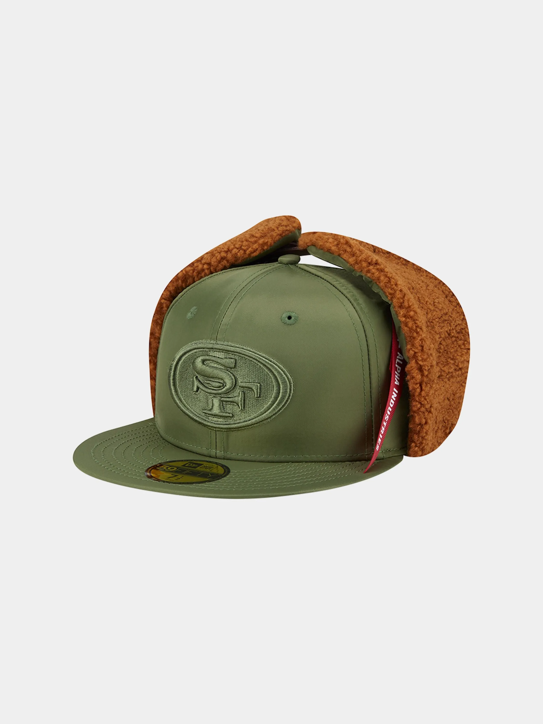 SAN FRANCISCO 49ERS X ALPHA X NEW ERA 5950 DOG EAR CAP (GREEN) sold by Alpha Industries