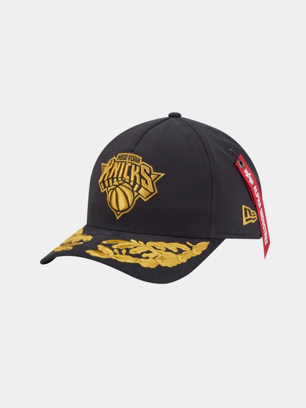 NEW YORK KNICKS X ALPHA X NEW ERA 940 MC CAP sold by Alpha Industries