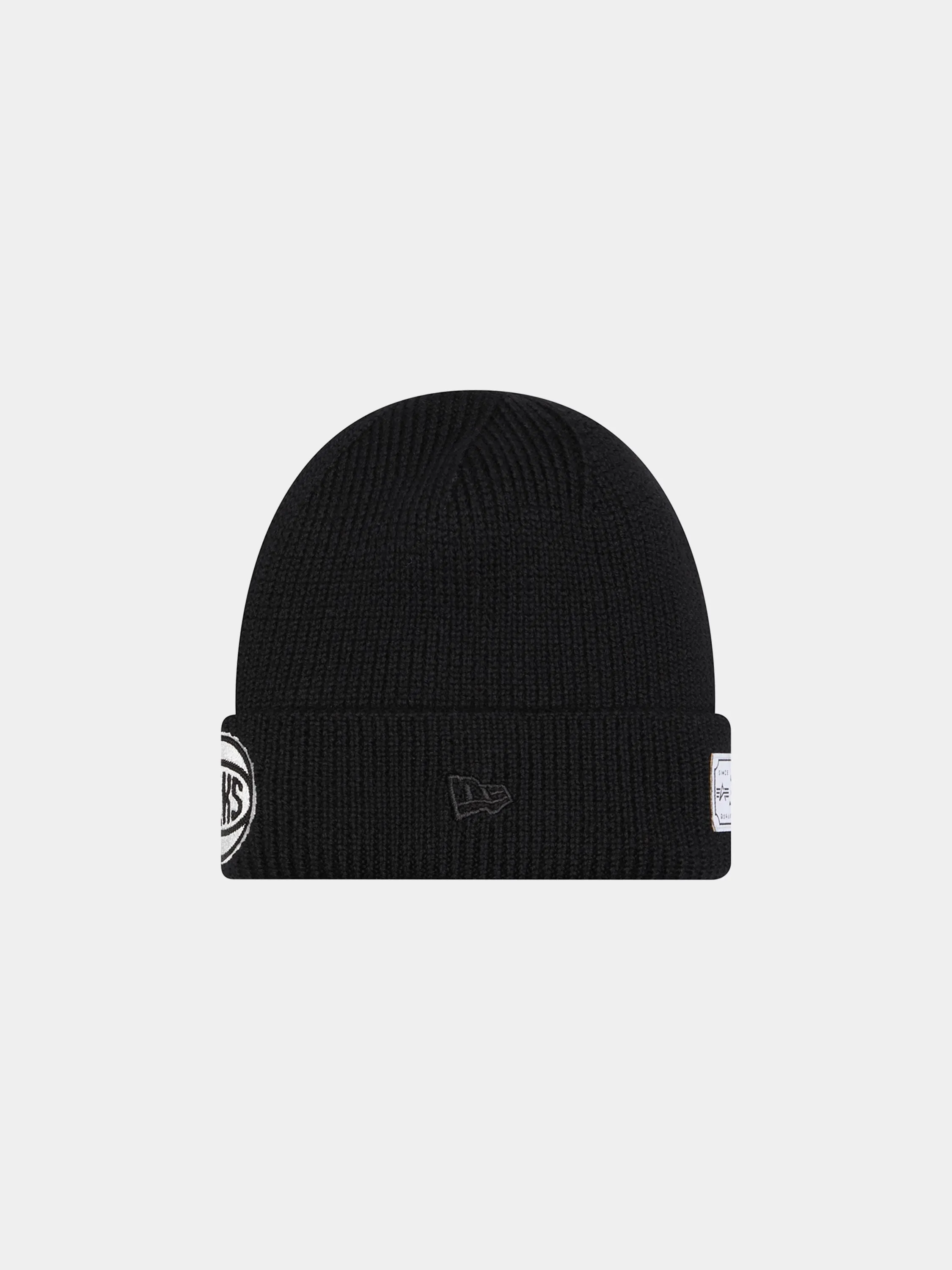 NEW YORK KNICKS X ALPHA X NEW ERA SHORT CUFF BEANIE sold by Alpha Industries product image thumbnail 3