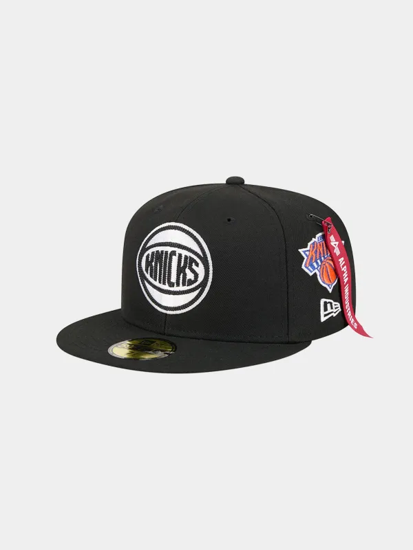 NEW YORK KNICKS X ALPHA X NEW ERA 59FIFTY FITTED CAP sold by Alpha Industries