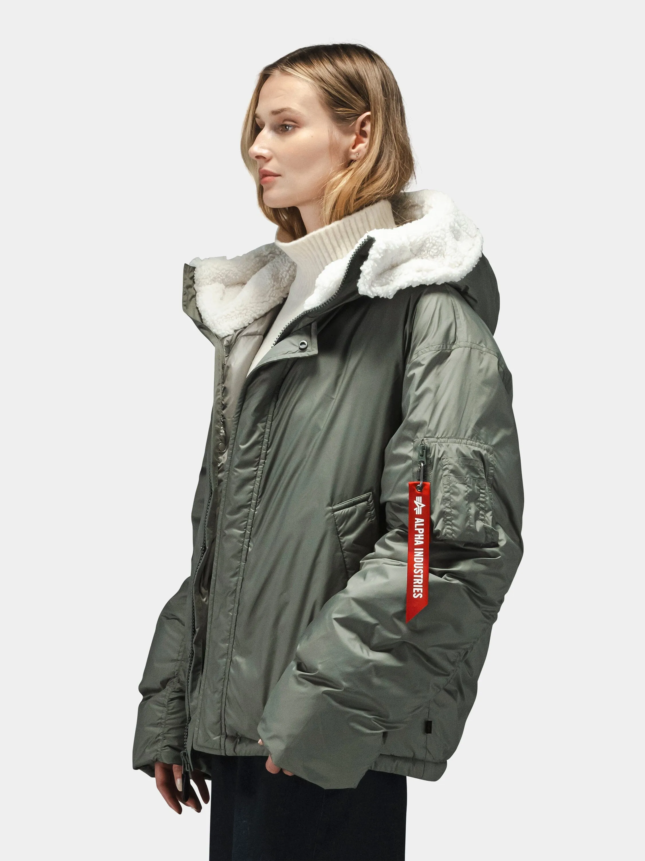 SHORT HYBRID PARKA WOMENS sold by Alpha Industries product image thumbnail 3