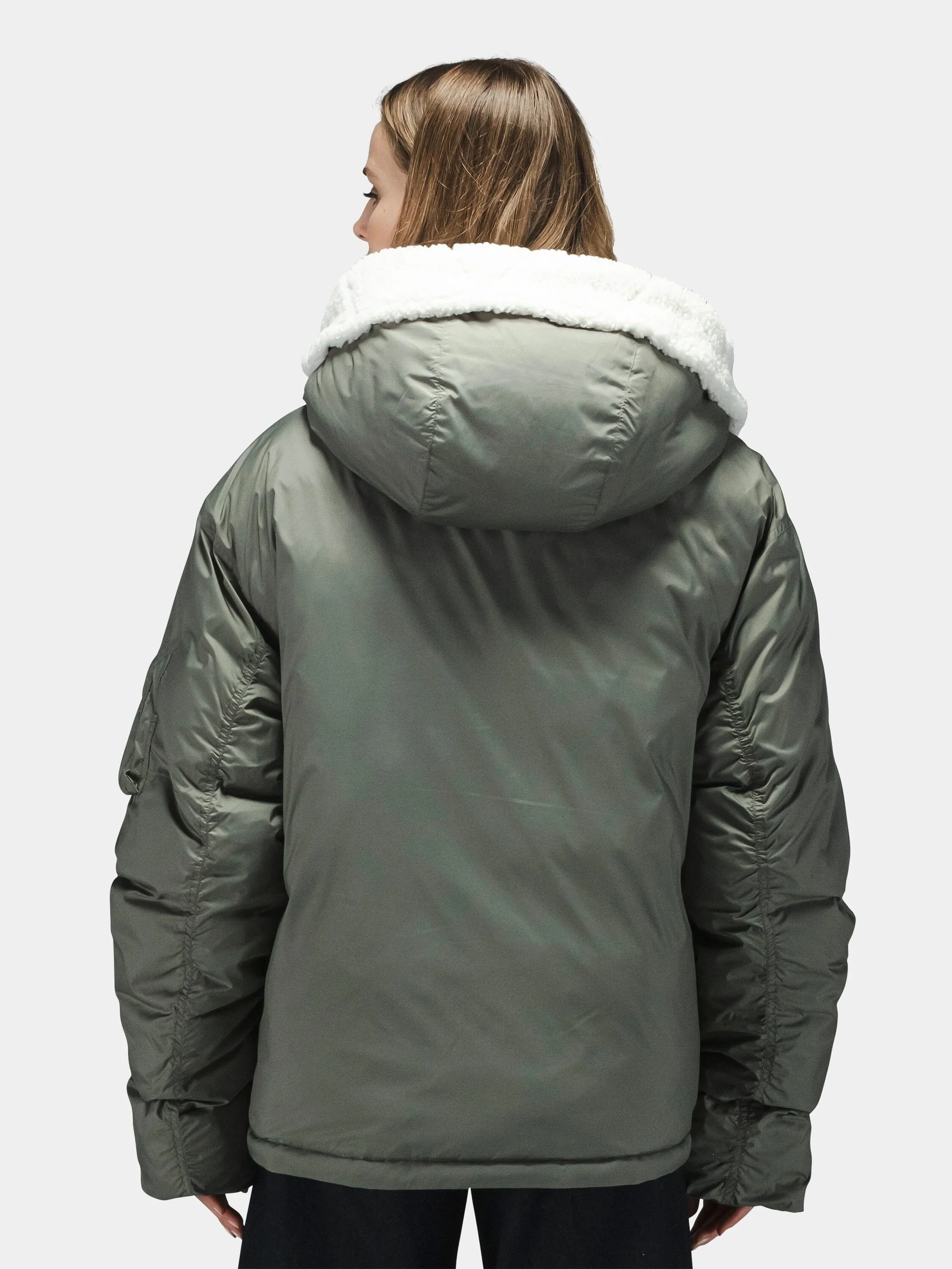 SHORT HYBRID PARKA WOMENS sold by Alpha Industries product image thumbnail 4
