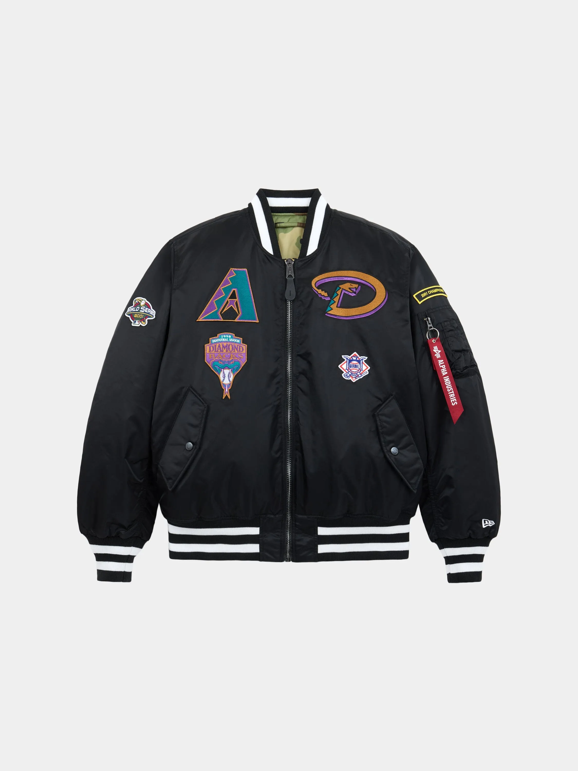 ARIZONA DIAMONDBACKS X ALPHA X NEW ERA MA-1 BOMBER JACKET sold by Alpha Industries