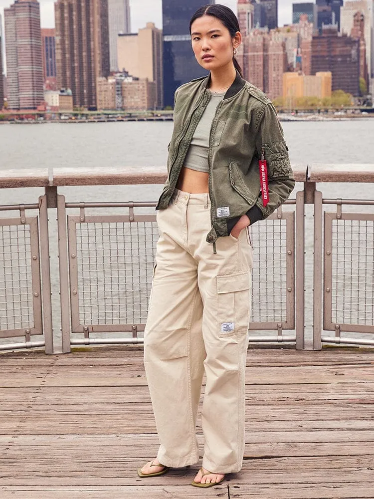 WOMEN'S M-65 CARGO PANT (LIMESTONE) sold by Alpha Industries product image thumbnail 5