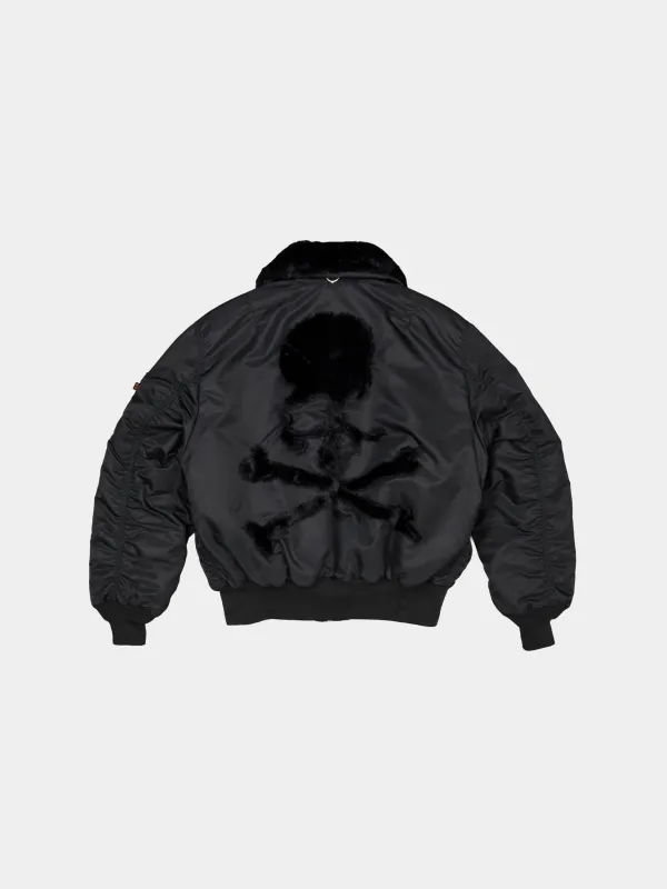 ALPHA X MASTERMIND REVERSIBLE FAUX MOUTON B-15 FLIGHT JACKET sold by Alpha Industries