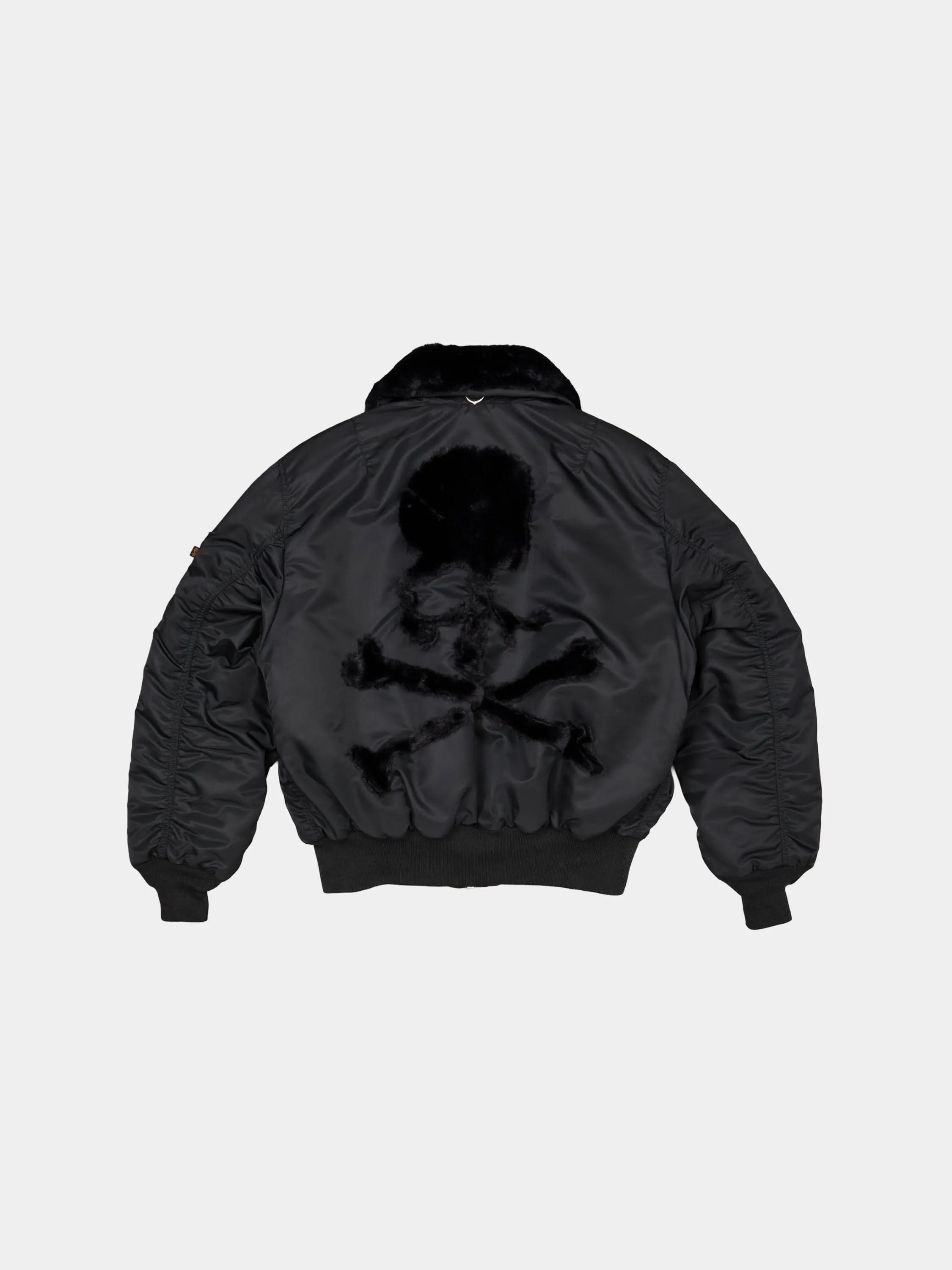 ALPHA X MASTERMIND REVERSIBLE FAUX MOUTON B-15 FLIGHT JACKET sold by Alpha Industries