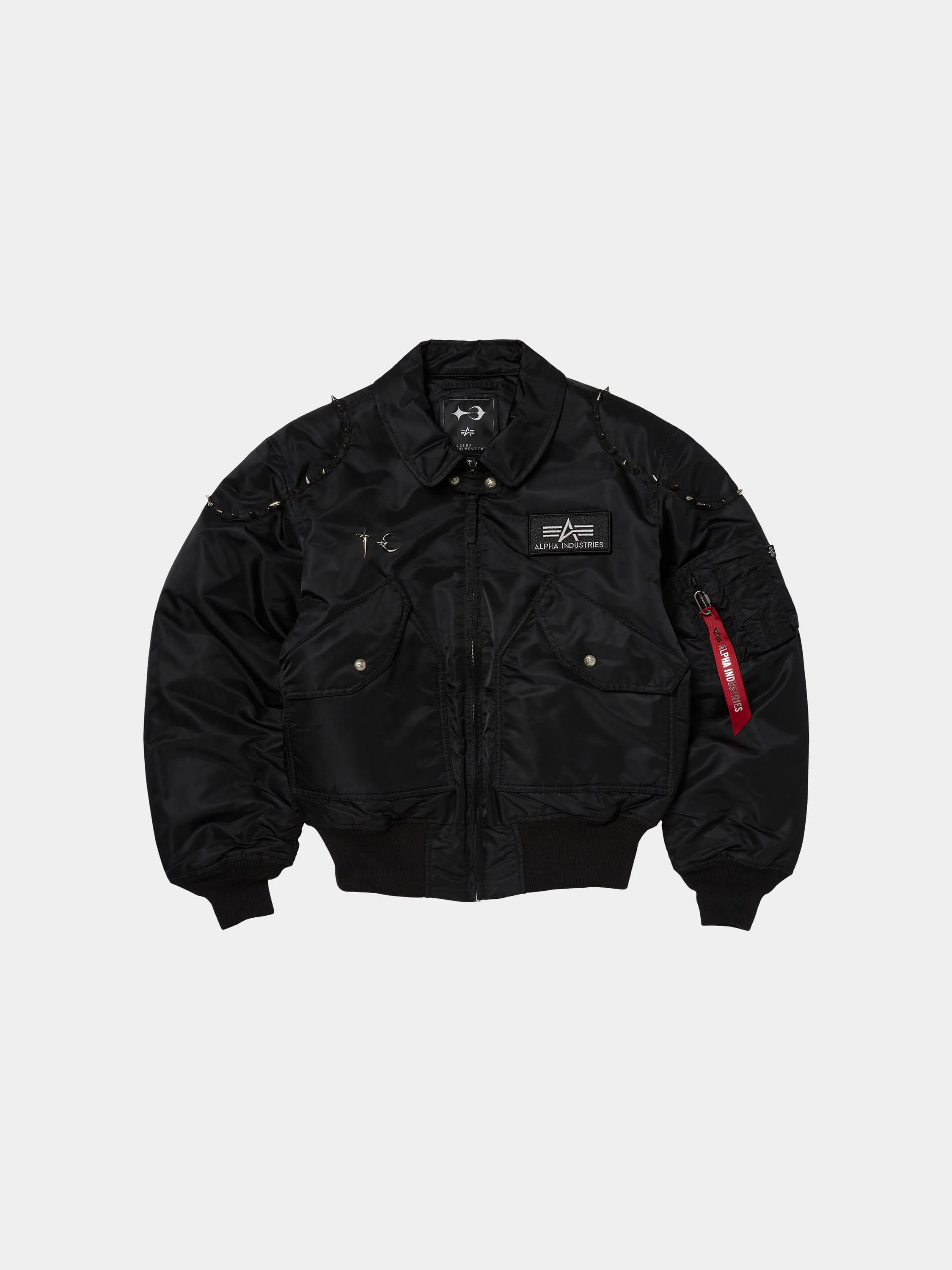 THUG CLUB X ALPHA CWU 45/P STUDDED JACKET sold by Alpha Industries