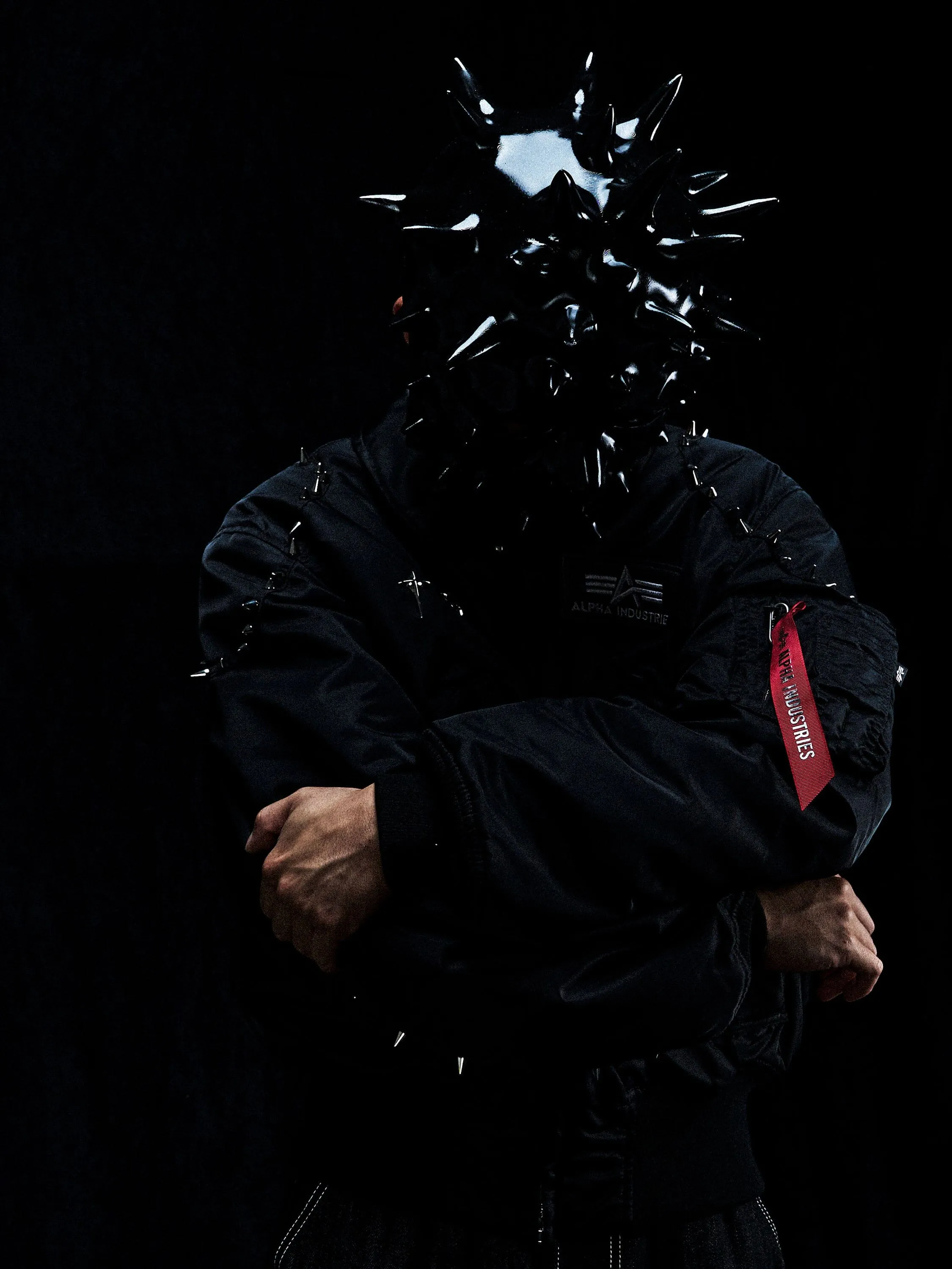 THUG CLUB X ALPHA CWU 45/P STUDDED JACKET sold by Alpha Industries product image thumbnail 3