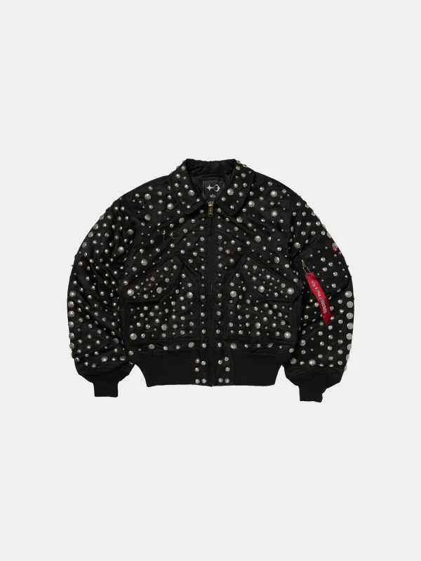 THUG CLUB X ALPHA CWU 45/P ALL OVER RIVET JACKET sold by Alpha Industries
