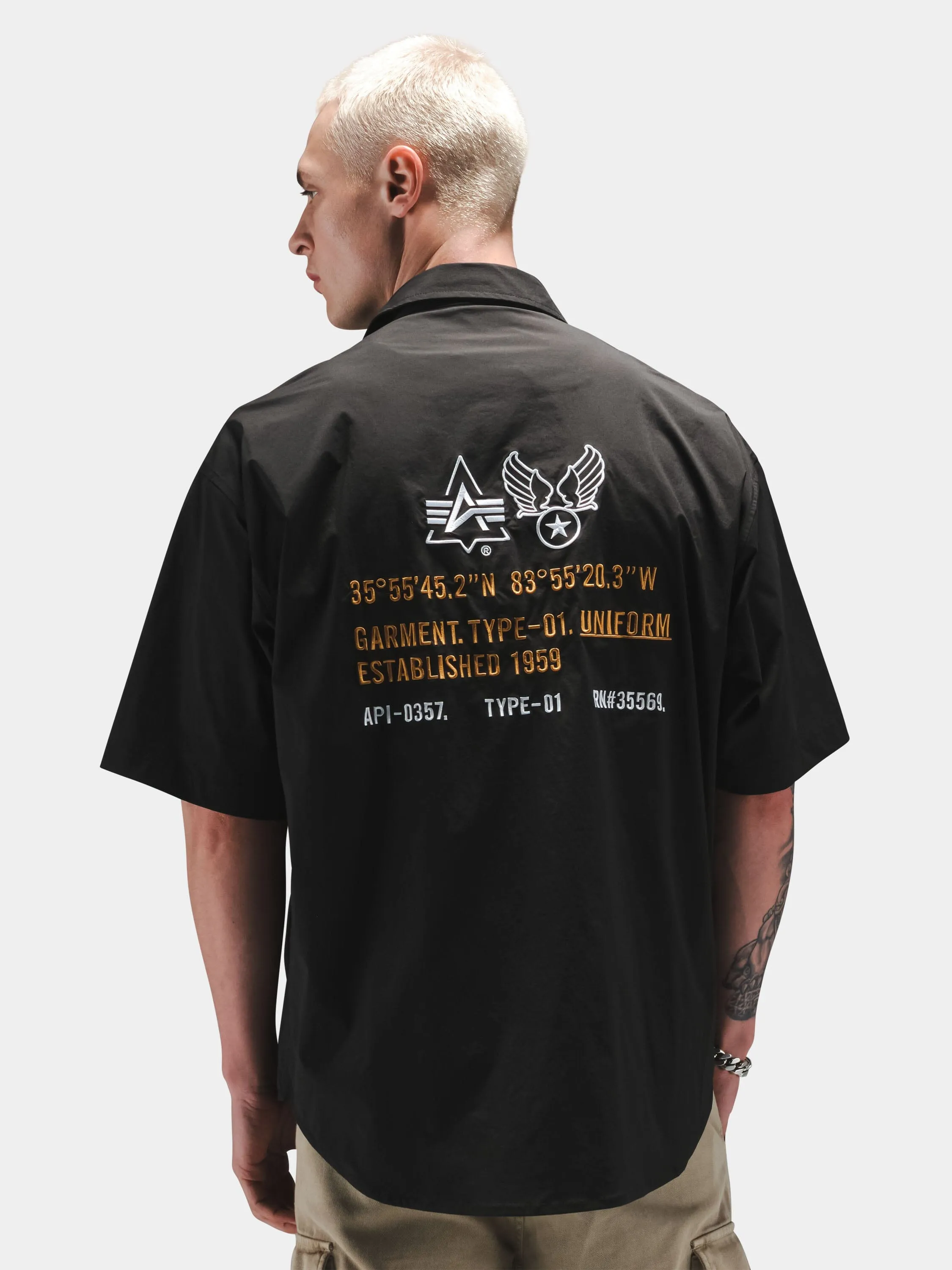 FATIGUE RELAXED DECO SHORT SLEEVE SHIRT sold by Alpha Industries product image thumbnail 2