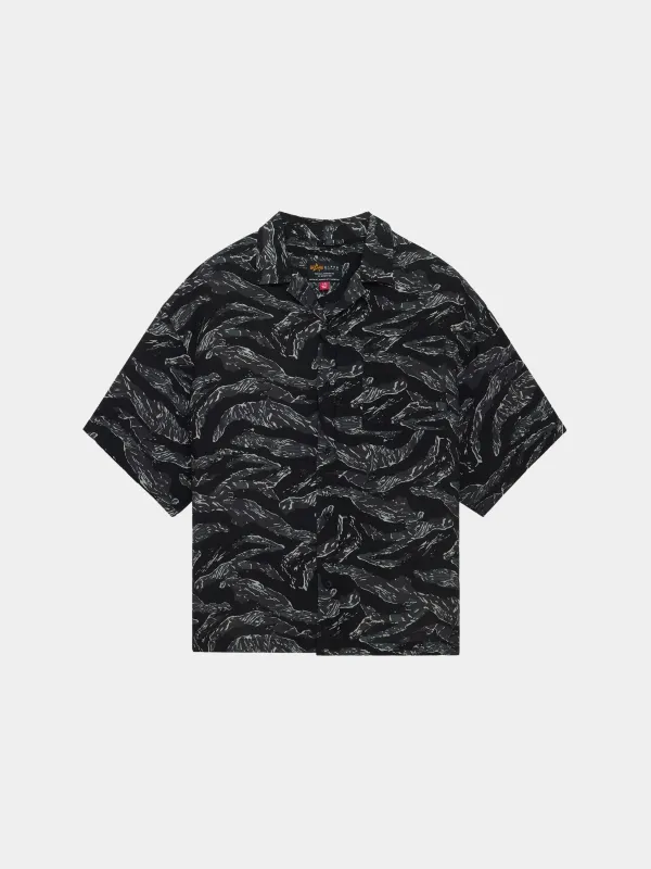 CAMO RELAXED CAMP SHORT SLEEVE SHIRT sold by Alpha Industries