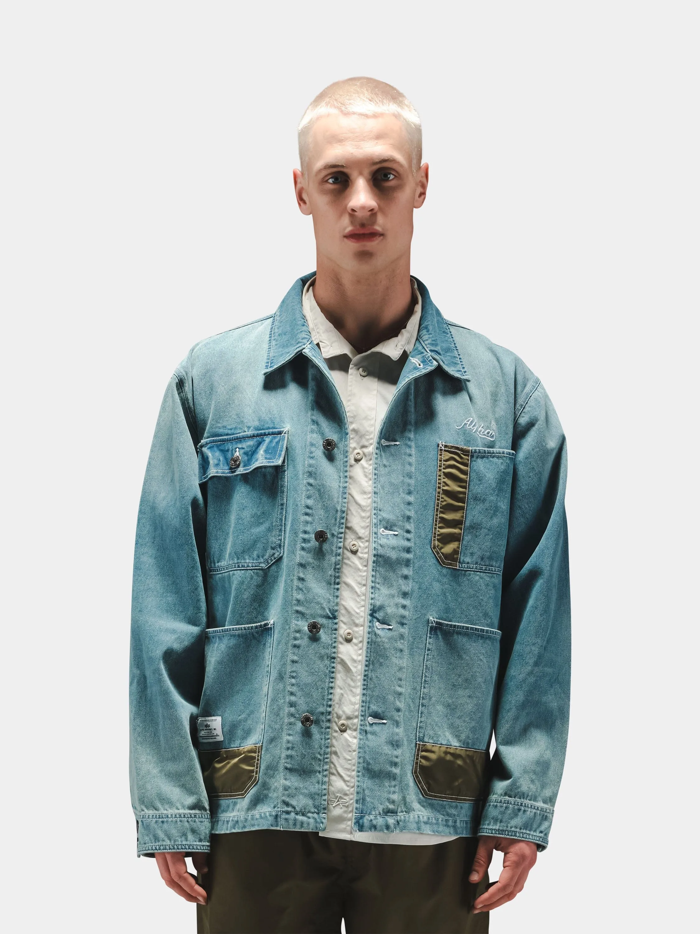 DENIM RELAXED CHORE COAT sold by Alpha Industries product image thumbnail 2