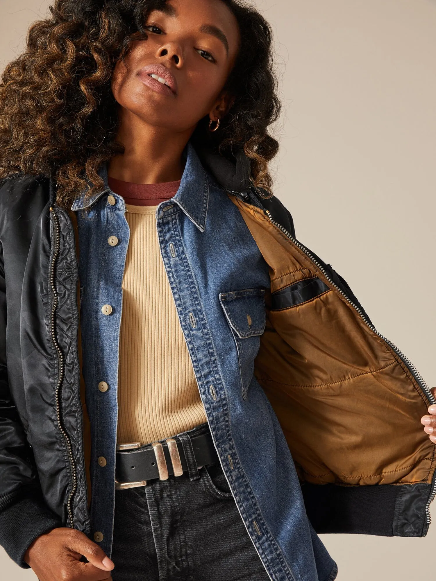 MA-1 HOODED BATTLEWASH BOMBER JACKET sold by Alpha Industries product image thumbnail 5