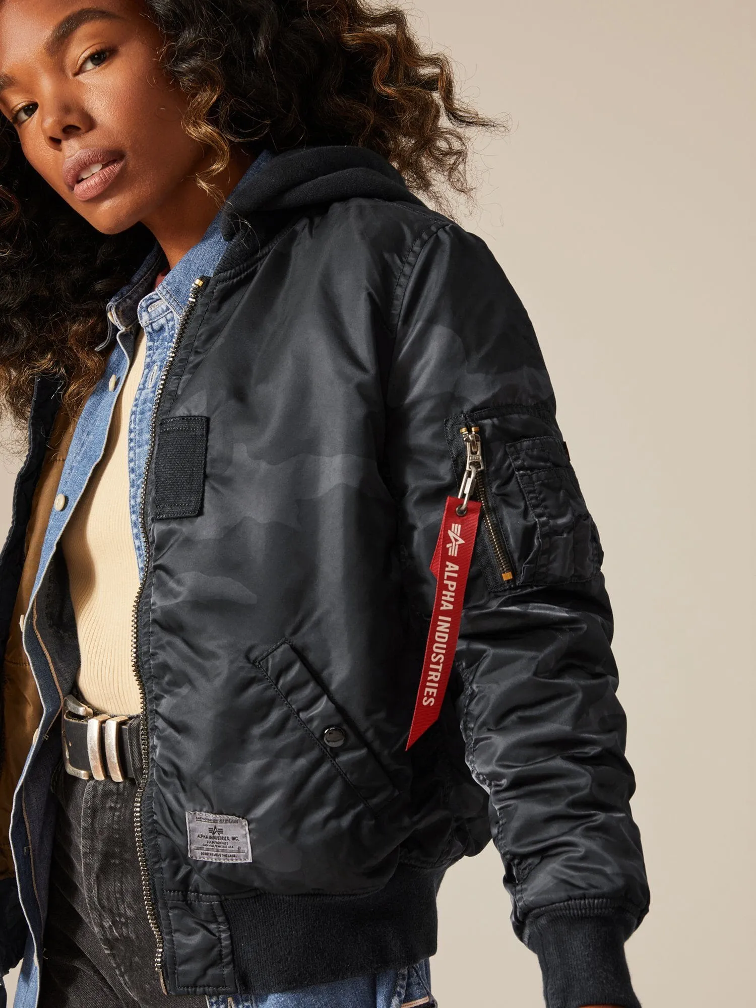 MA-1 HOODED BATTLEWASH BOMBER JACKET sold by Alpha Industries product image thumbnail 4