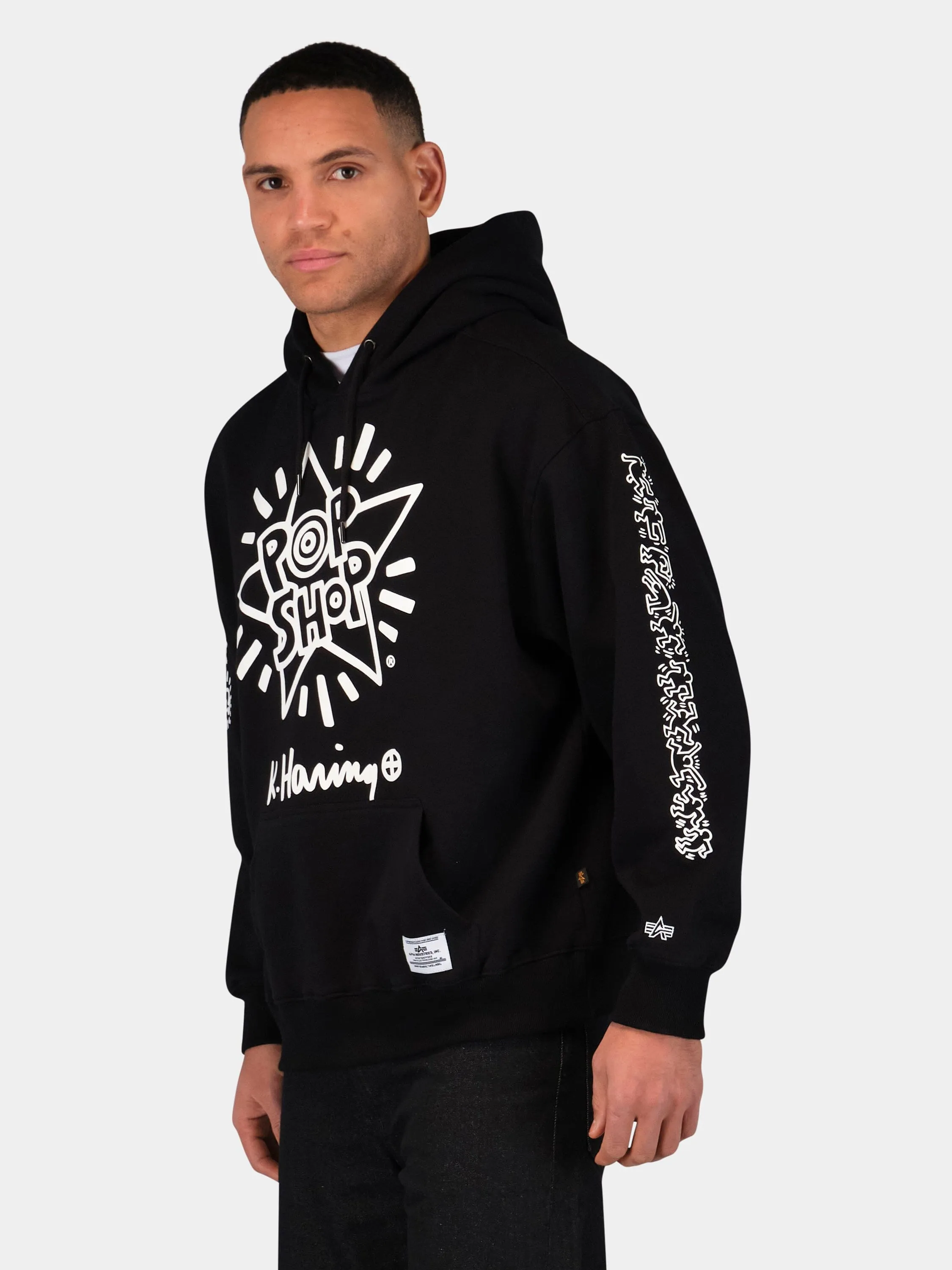 KEITH HARING X ALPHA NEW YORK GRAPHIC HOODIE sold by Alpha Industries product image thumbnail 3