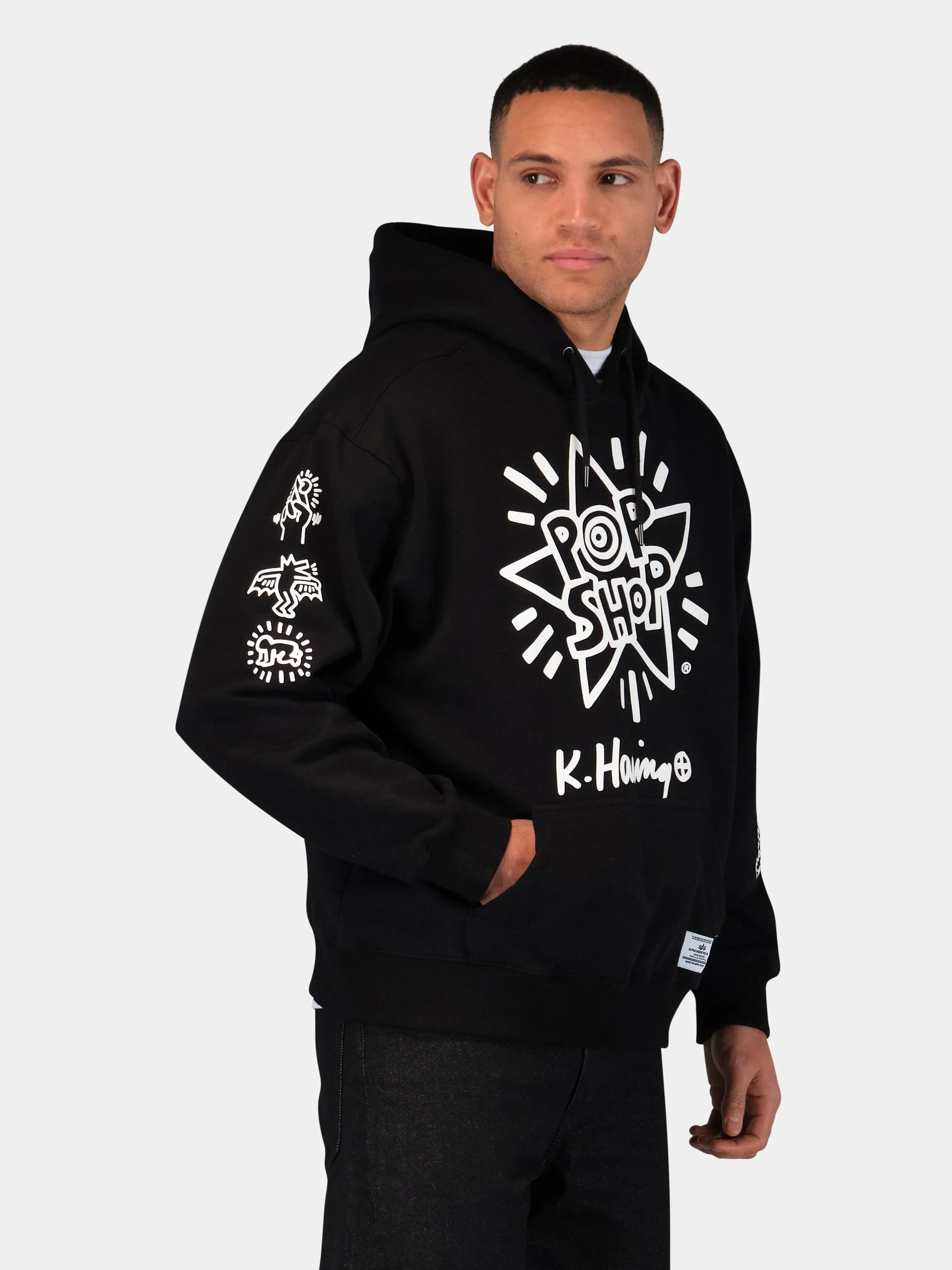 KEITH HARING X ALPHA NEW YORK GRAPHIC HOODIE sold by Alpha Industries product image thumbnail 5
