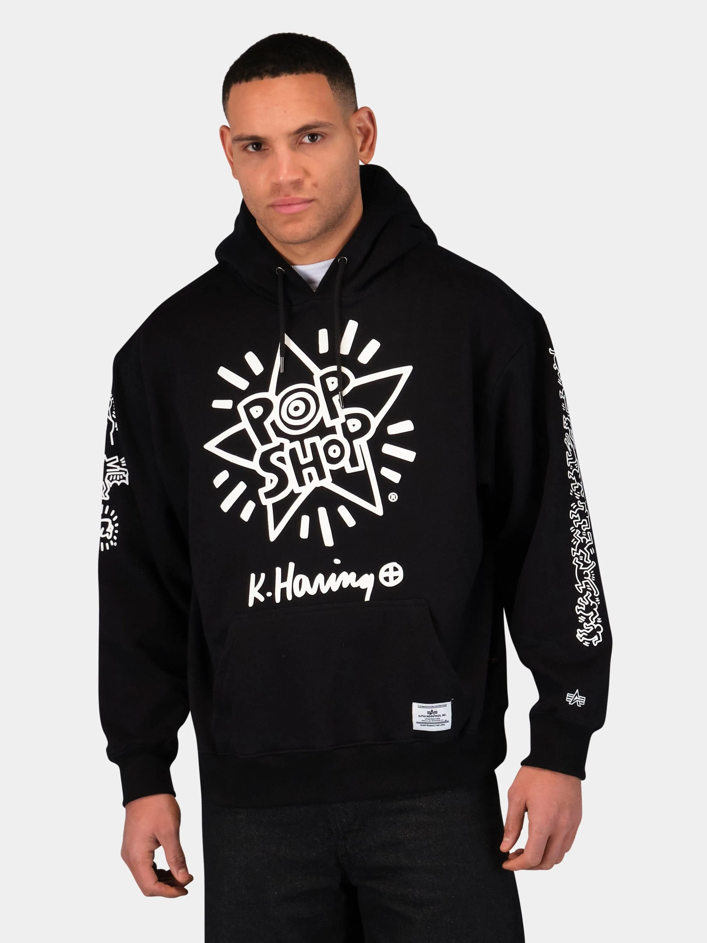 KEITH HARING X ALPHA NEW YORK GRAPHIC HOODIE sold by Alpha Industries product image thumbnail 4