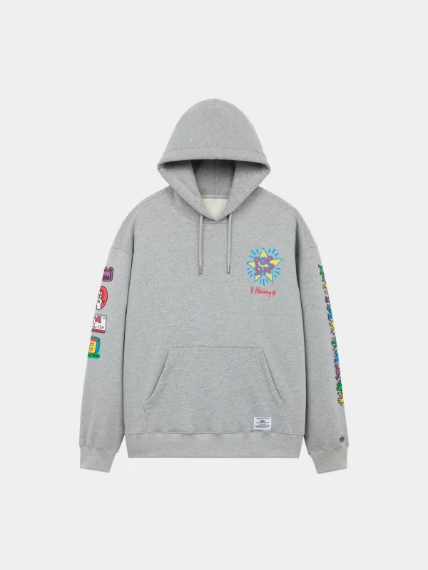 KEITH HARING X ALPHA POP SHOP GRAPHIC HOODIE made by Alpha Industries