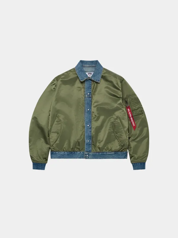JUNYA WATANABE X ALPHA DECONSTRUCTED MA-1 BOMBER JACKET made by Alpha Industries