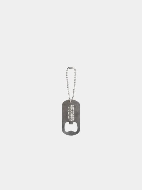 EMBOSSED BOTTLE OPENER KEYCHAIN made by Alpha Industries
