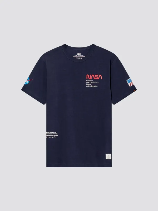 NASA WORM LOGO GEN II TEE made by Alpha Industries
