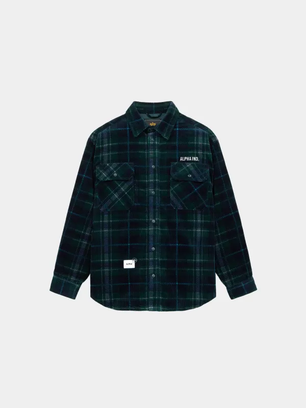 UNFRM FLANNEL SHIRT (OLIVE) made by Alpha Industries