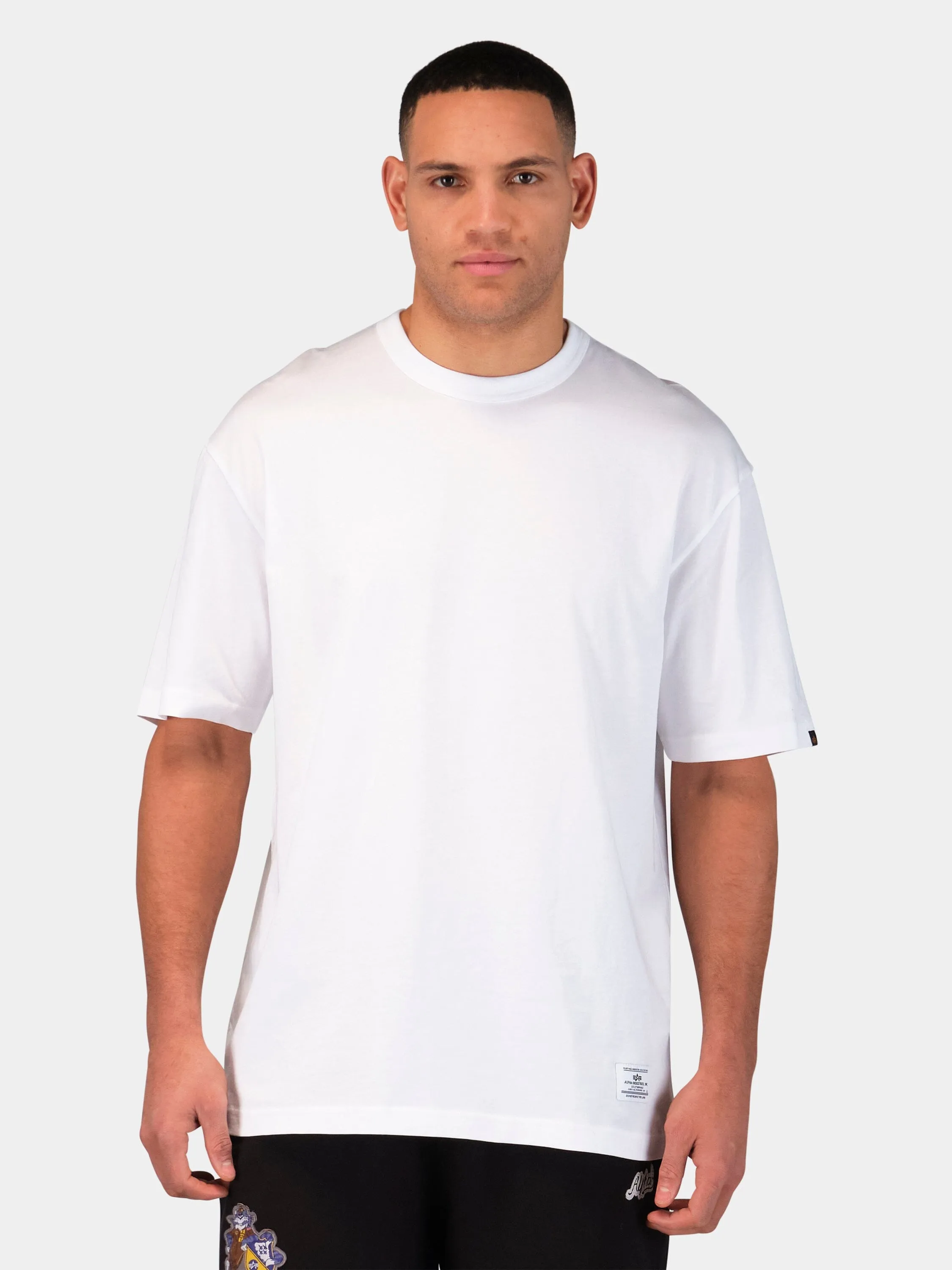 RELAXED ALPHA ANGELS TEE (WHITE, REPLICA BLUE) sold by Alpha Industries product image thumbnail 3