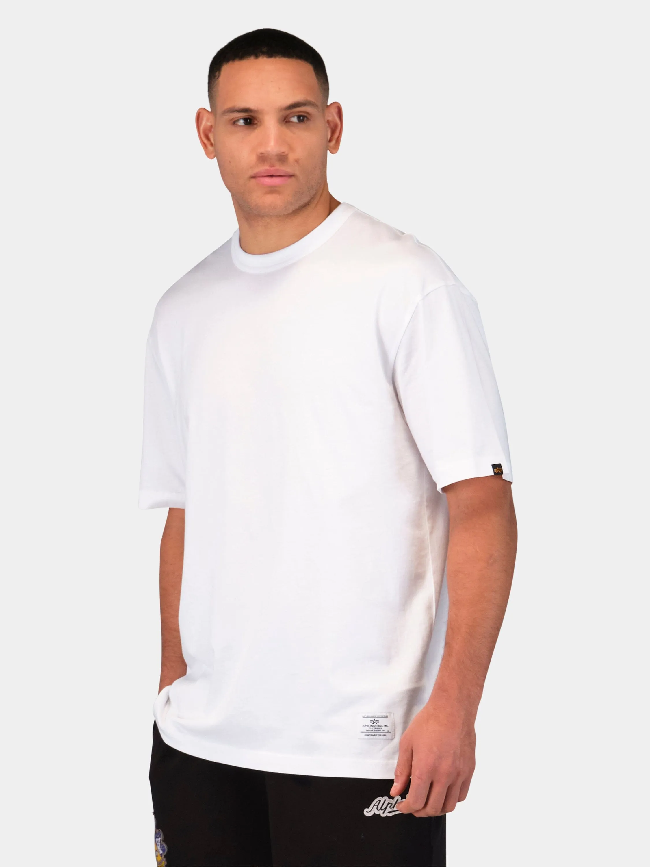 RELAXED ALPHA ANGELS TEE (WHITE, REPLICA BLUE) sold by Alpha Industries product image thumbnail 2