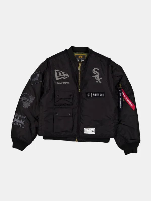 CHICAGO WHITE SOX X ALPHA X NEW ERA MA-1 BOMBER JACKET WITH VEST made by Alpha Industries