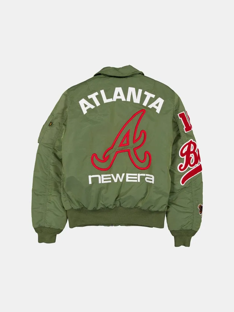 ATLANTA BRAVES X ALPHA X NEW ERA MA-1 COLLARED BOMBER JACKET sold by Alpha Industries product image thumbnail 2