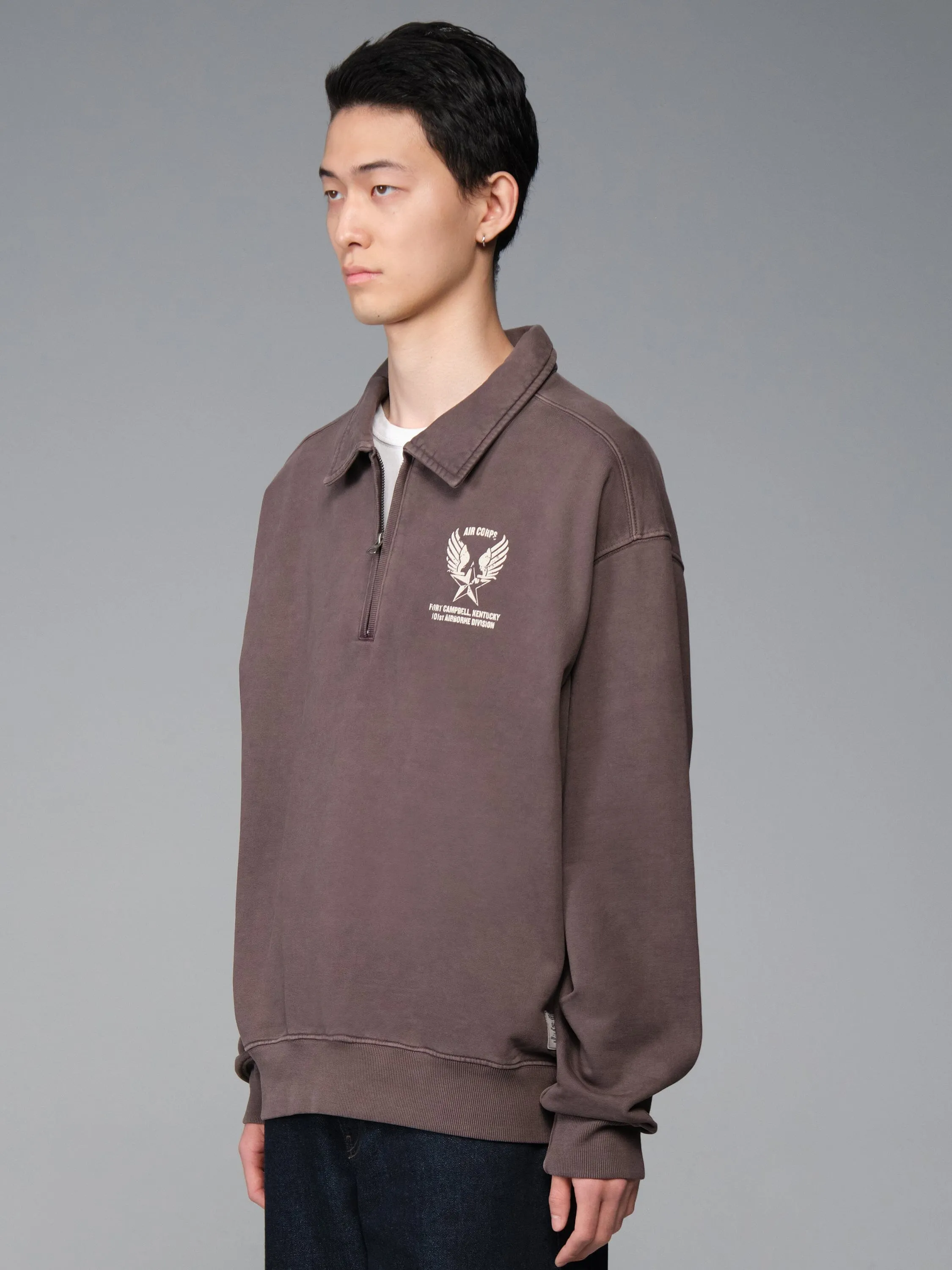 ESSENTIAL 1/4 ZIP AIRCORP SWEATSHIRT sold by Alpha Industries product image thumbnail 4