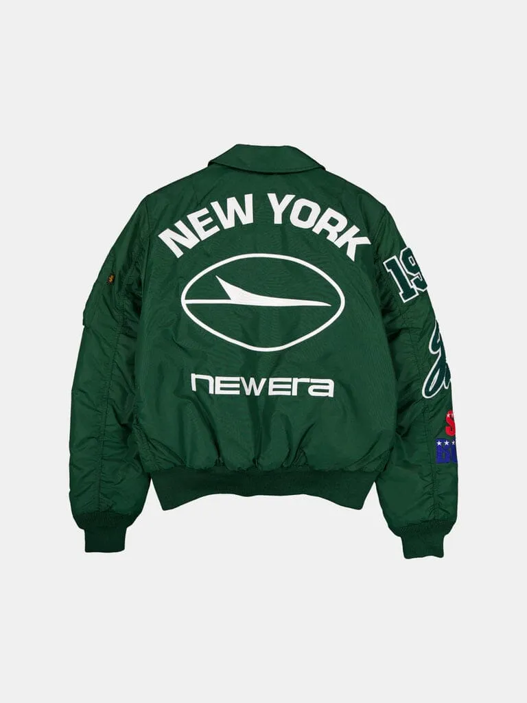 NEW YORK JETS X ALPHA X NEW ERA MA-1 COLLARED BOMBER JACKET sold by Alpha Industries product image thumbnail 2