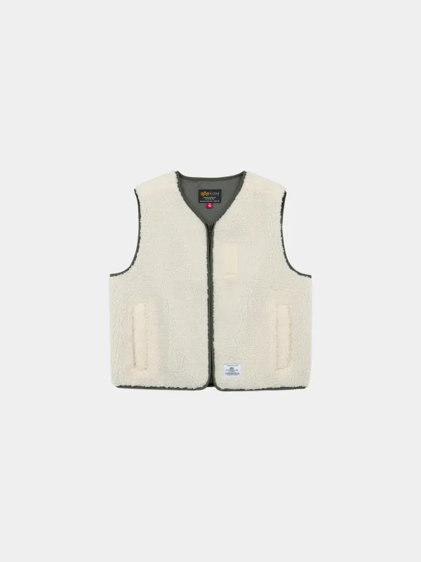 SAIA SHERPA VEST WOMENS made by Alpha Industries