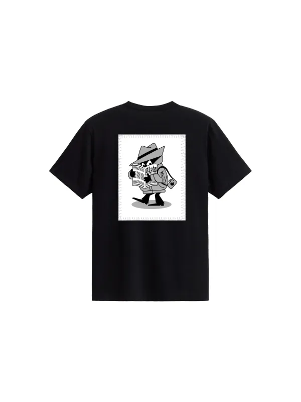 ALPHA NEWS PATCH TEE (BLACK) made by Alpha Industries