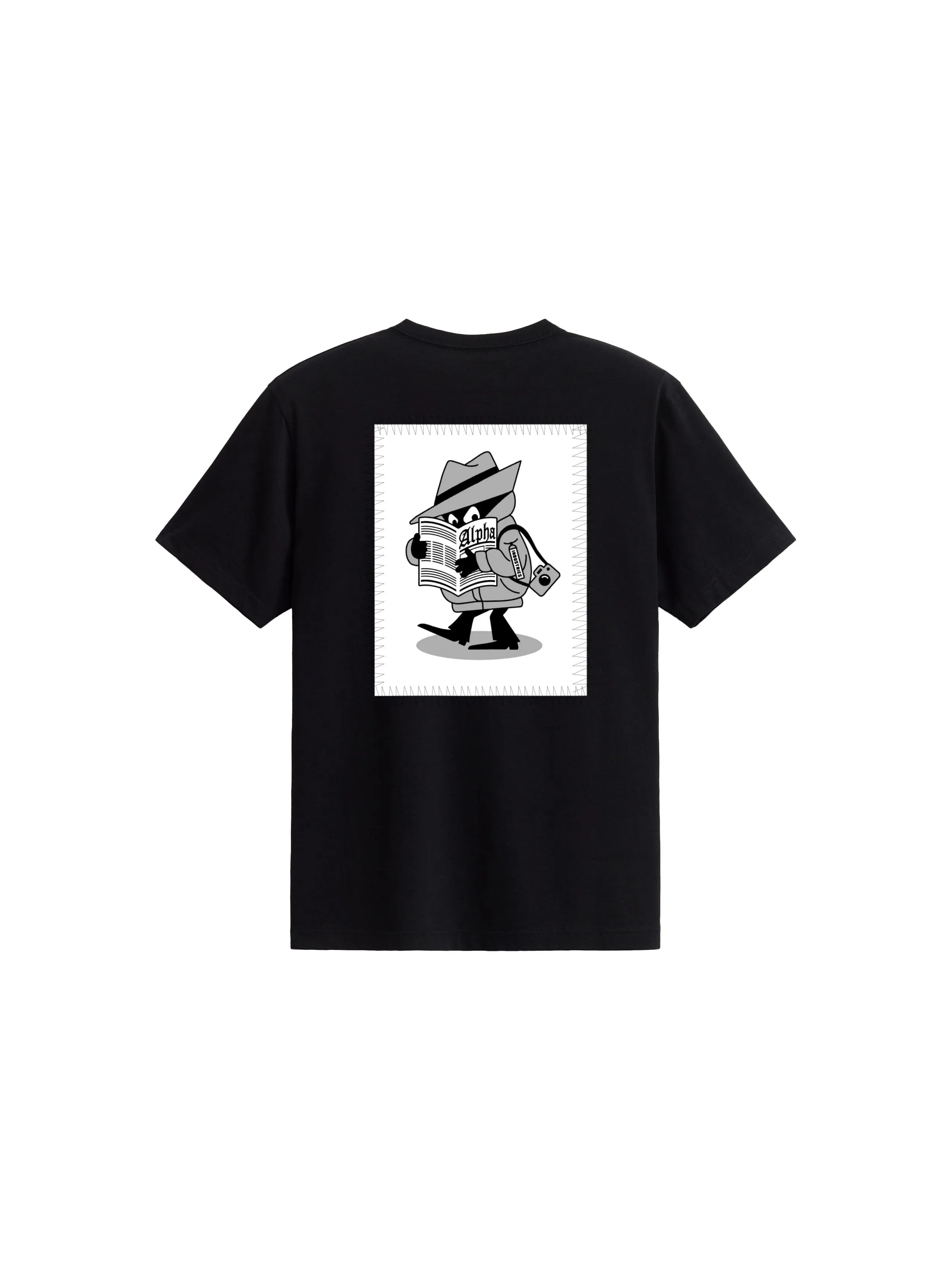 ALPHA NEWS PATCH TEE (BLACK) sold by Alpha Industries