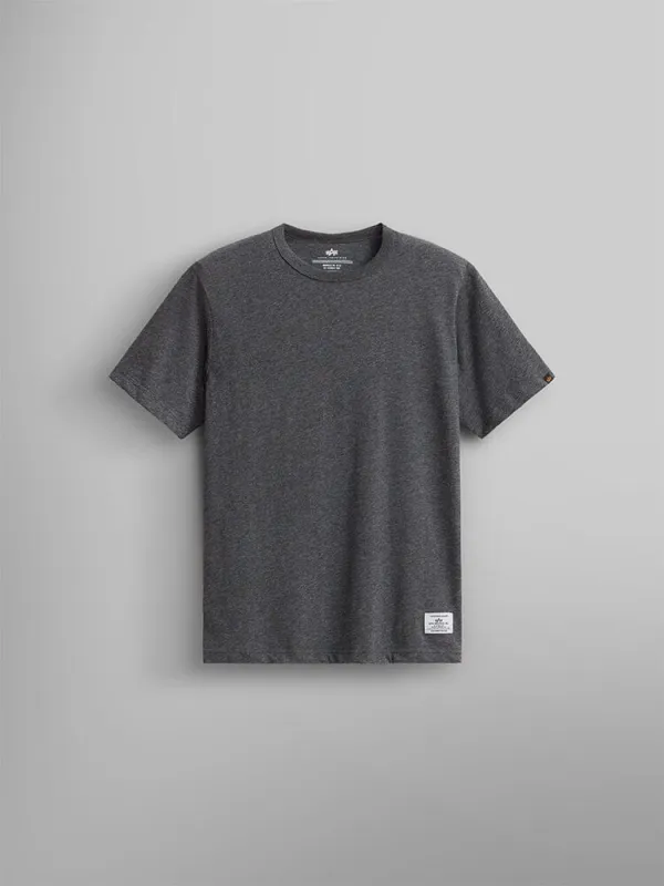 ESSENTIAL RELAXED TEE (DARK CHARCOAL HEATHER, MEDIUM CHARCOAL HEATHER) made by Alpha Industries