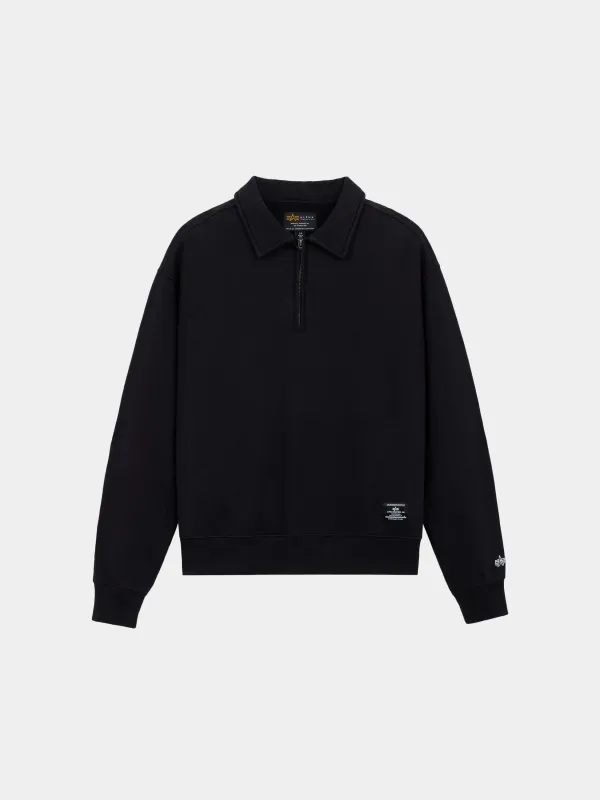 ESSENTIAL QUARTER ZIP SWEATSHIRT made by Alpha Industries