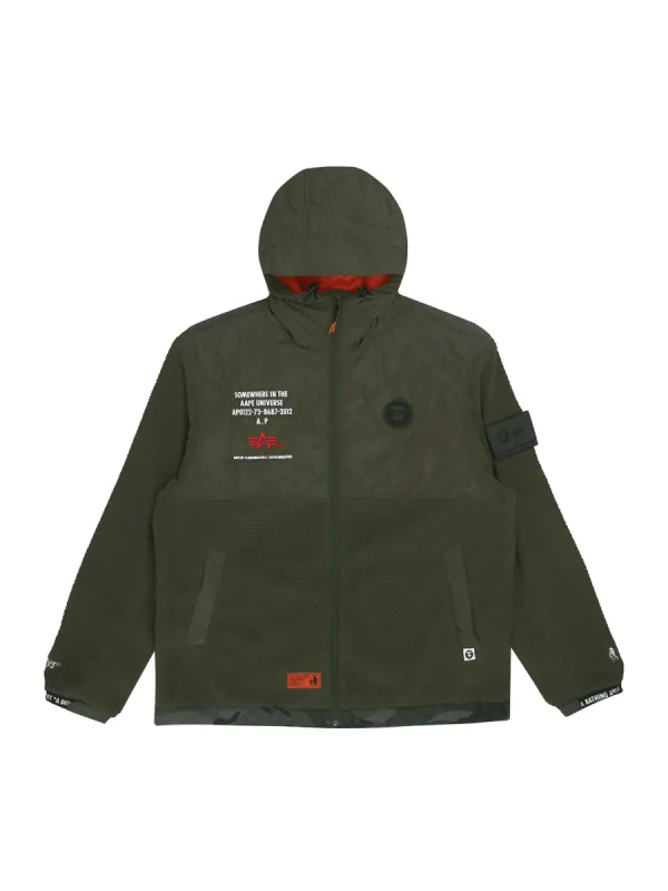 AAPE X ALPHA MIXED MEDIA JACKET sold by Alpha Industries