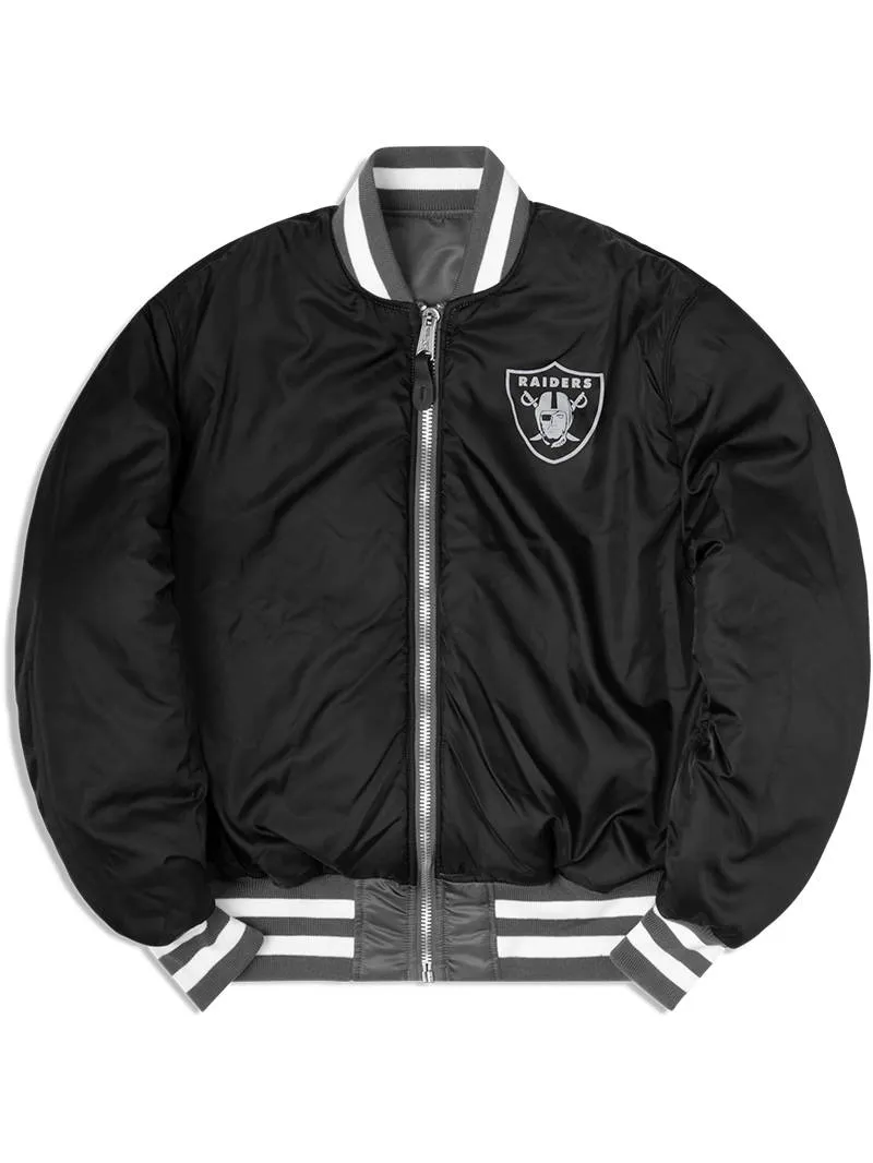 LAS VEGAS RAIDERS X ALPHA X NEW ERA MA-1 BOMBER JACKET sold by Alpha Industries product image thumbnail 2