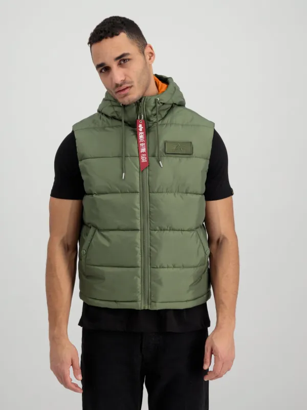 HOODED PUFFER VEST sold by Alpha Industries