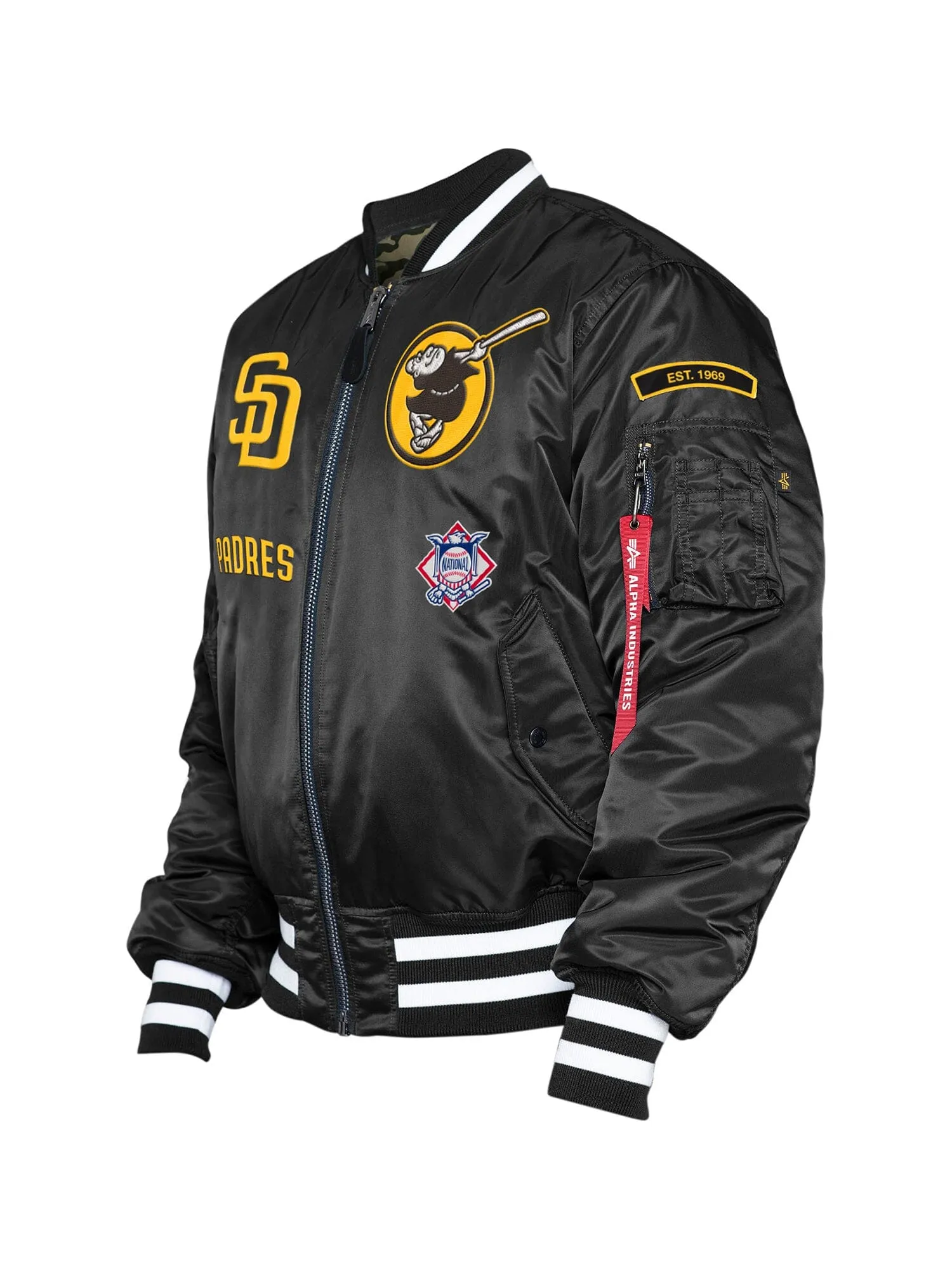 SAN DIEGO PADRES X ALPHA X NEW ERA MA-1 BOMBER JACKET sold by Alpha Industries product image thumbnail 4