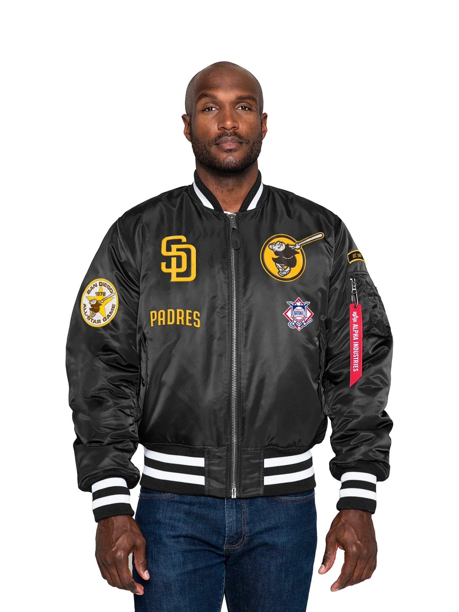 SAN DIEGO PADRES X ALPHA X NEW ERA MA-1 BOMBER JACKET sold by Alpha Industries product image thumbnail 2