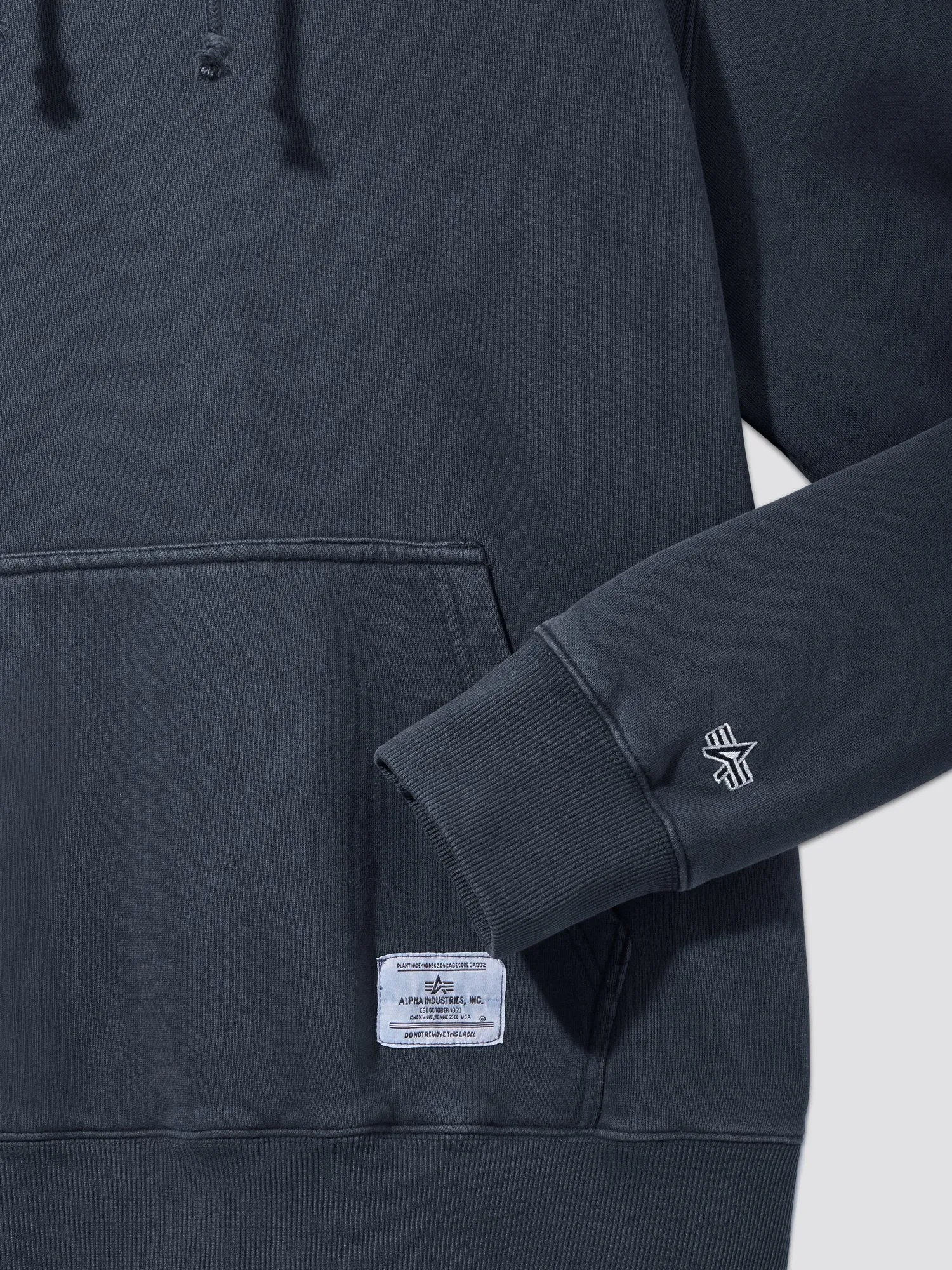 ESSENTIAL WASHED HOODIE sold by Alpha Industries product image thumbnail 5