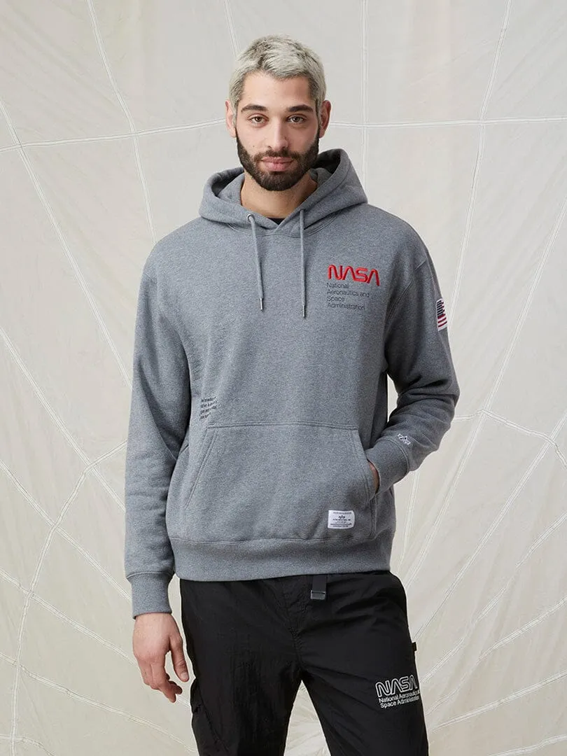 NASA WORM LOGO HOODIE sold by Alpha Industries product image thumbnail 2