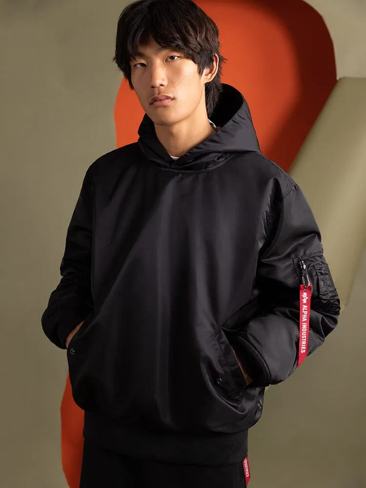 ジャケット・アウター FCRB 23aw ALPHA HOODED MA-1 BLACK M Alpha Industries Ma-1 Black Hooded Jacket | Jacketsland