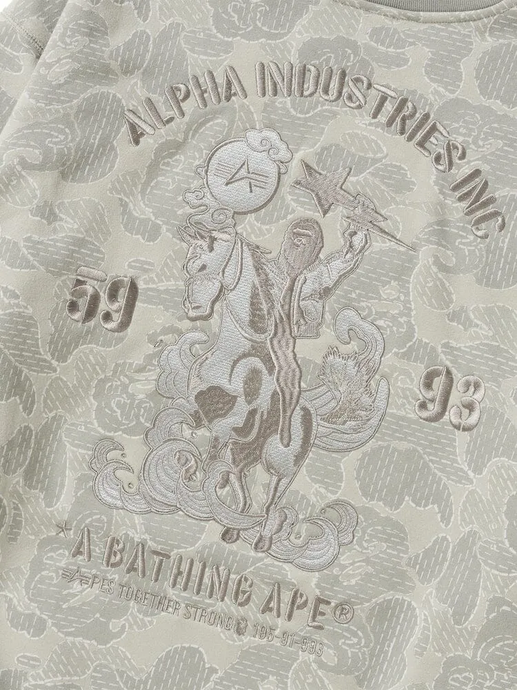 ALPHA X BAPE CREWNECK SWEATER sold by Alpha Industries product image thumbnail 3