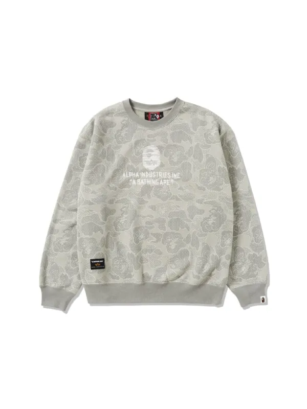 ALPHA X BAPE CREWNECK SWEATER sold by Alpha Industries