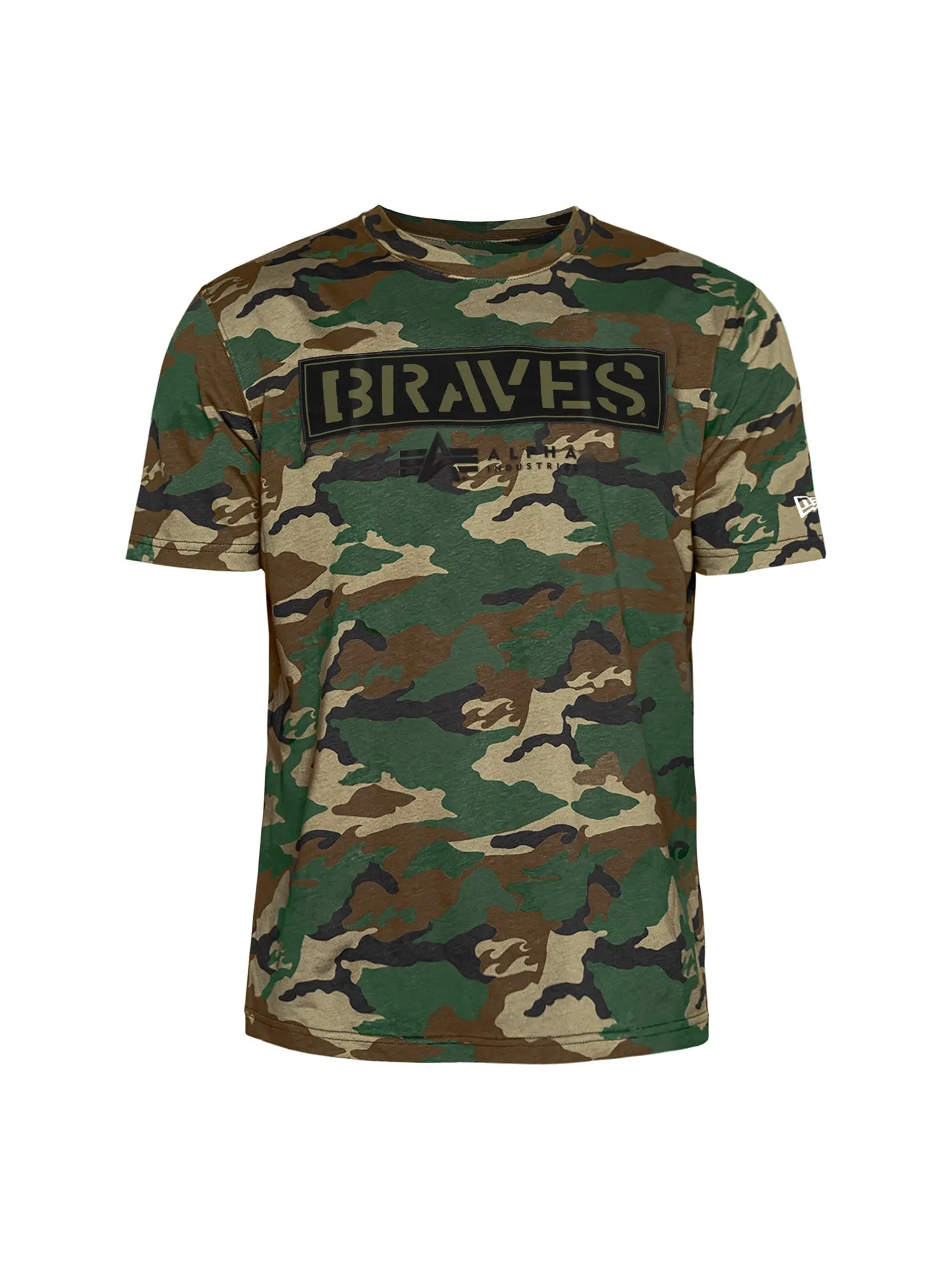 ATLANTA BRAVES X ALPHA X NEW ERA CAMO T-SHIRT sold by Alpha Industries